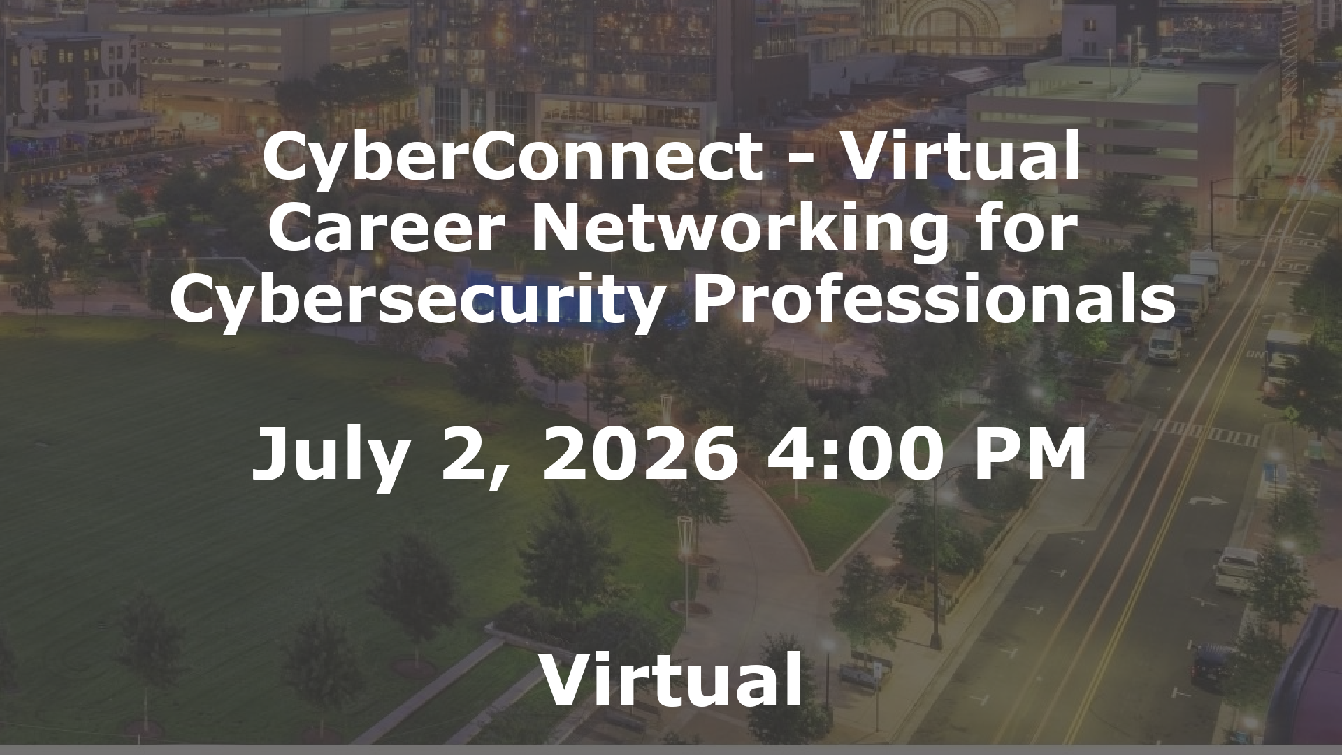 CyberConnect - Virtual Career Networking for Cybersecurity Professionals event image